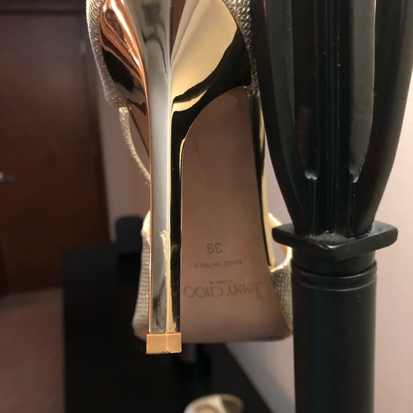 Women’s Jimmy Choo Lang Glitter Sandal, Size 8.5US - Picture 4 of 4